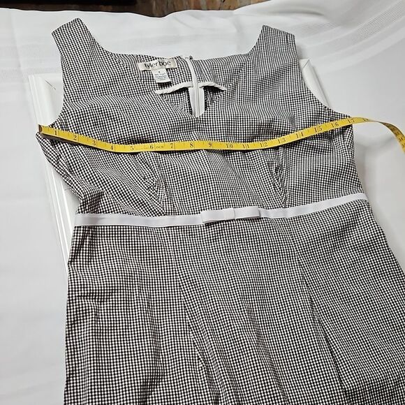 Tyler Boe Black & White Gingham A Line dress size 6 - Picture 10 of 11
